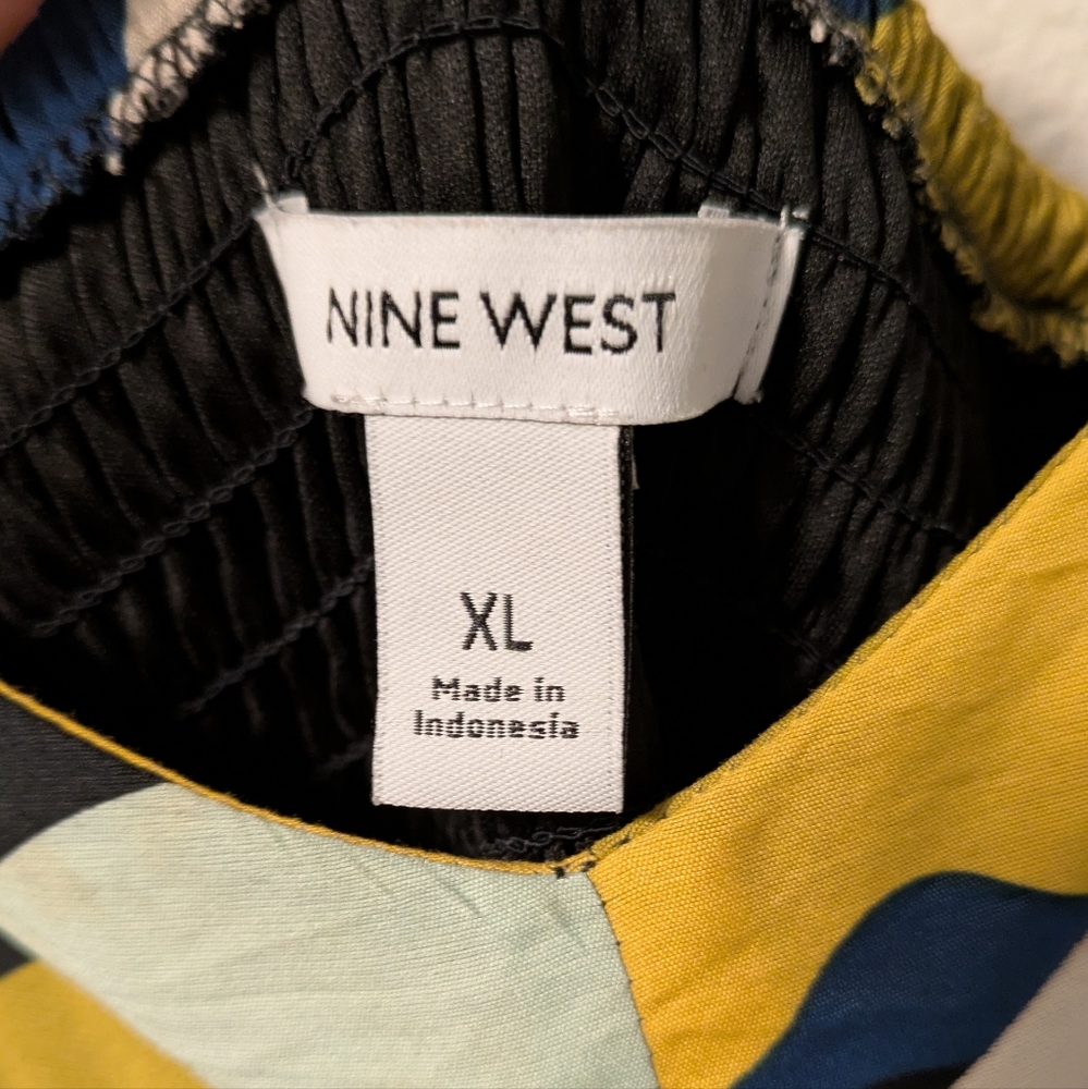 Nine West Multicolor Abstract Print Dress - Picture 11 of 13